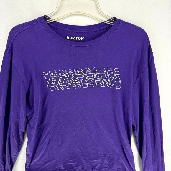 Burton Snowboards Long Sleeve‎ Graphic Tshirt Purple Color Mens Size S - Picture 5 of 11